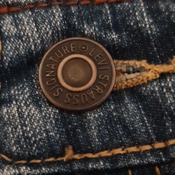 SIGNATURE Mens LEVI STRAUSS Jeans Stretch Midrise Bootcut Zipper Fly 34/31 - Picture 3 of 10